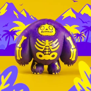 Abominable Toys Chomp - Electric Purple Skeleton Glow Edition /450 made - Plastic Empire Exclusive [Box Condition: 7.5/10]