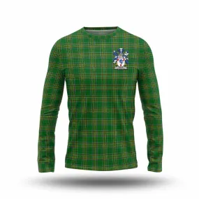 Adair Irish Clan Tartan Long Sleeve T-Shirt with Coat of Arms