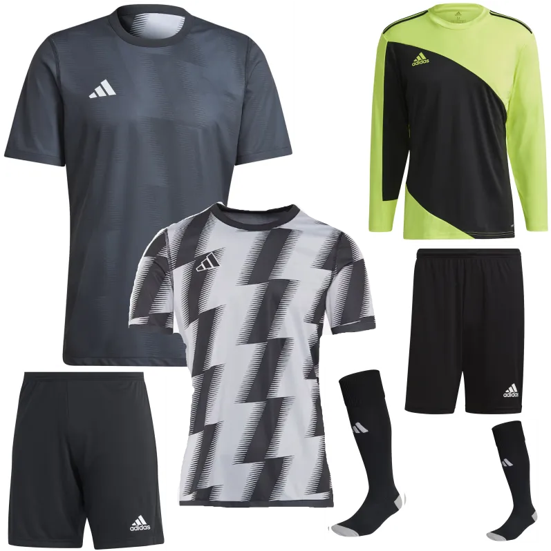 ADIDAS REVERSIBLE 24 KIT BUNDLE BLACK GREY