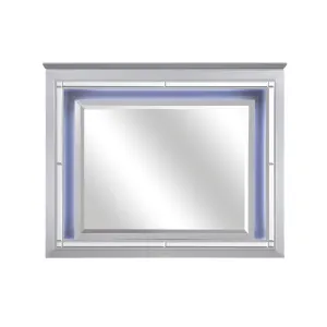 Allura Silver Mirror with LED Light