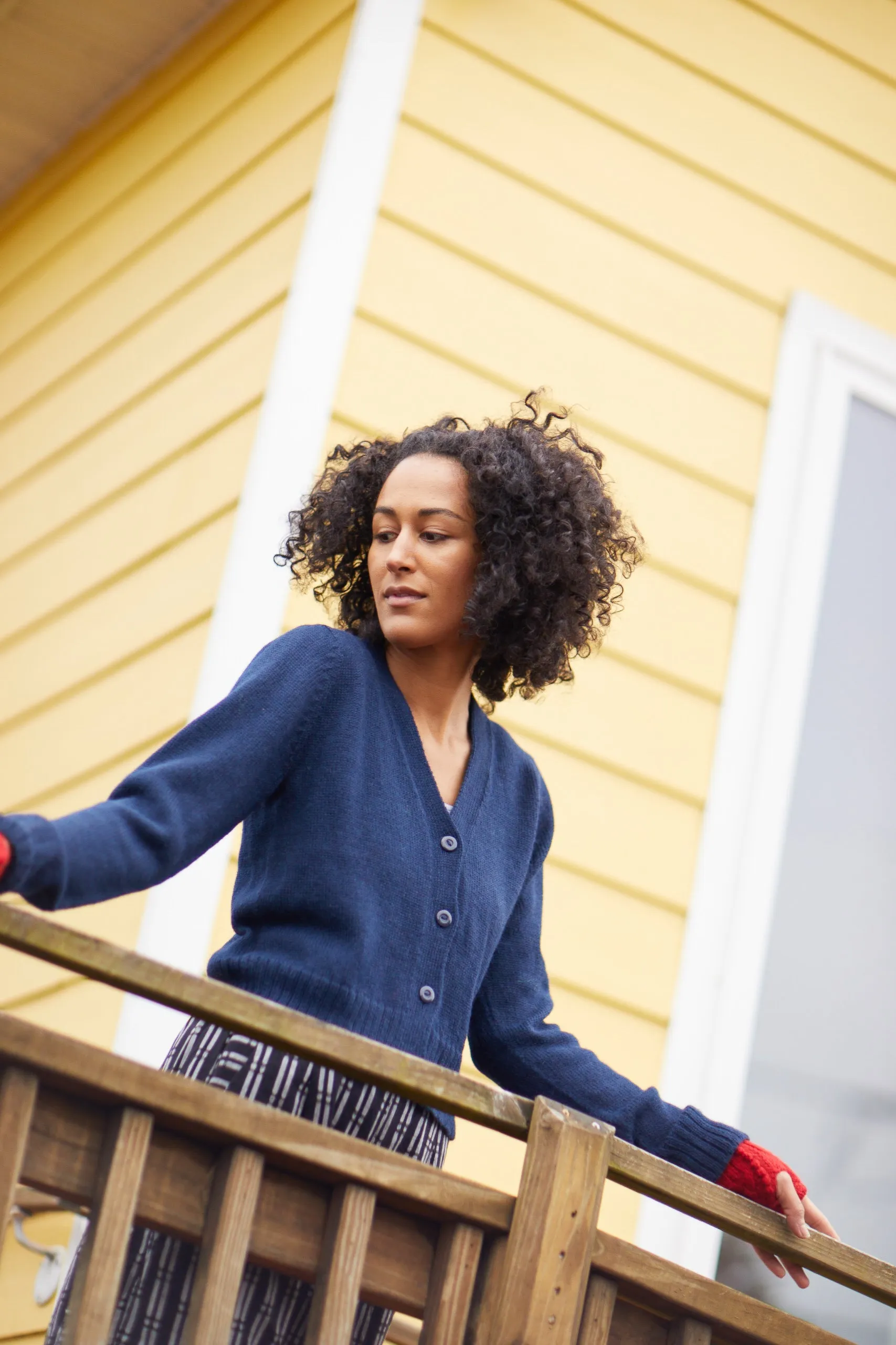 Alpaca Robbi Cardigan Sweater in Black - Pre-Order 2/30