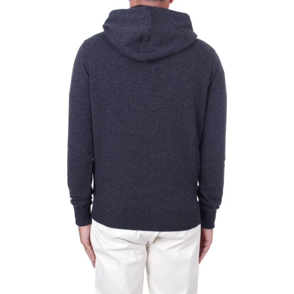 Alpha Studio Blue Wool Vergine Sweater