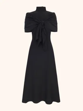 Angelique dress in black silk