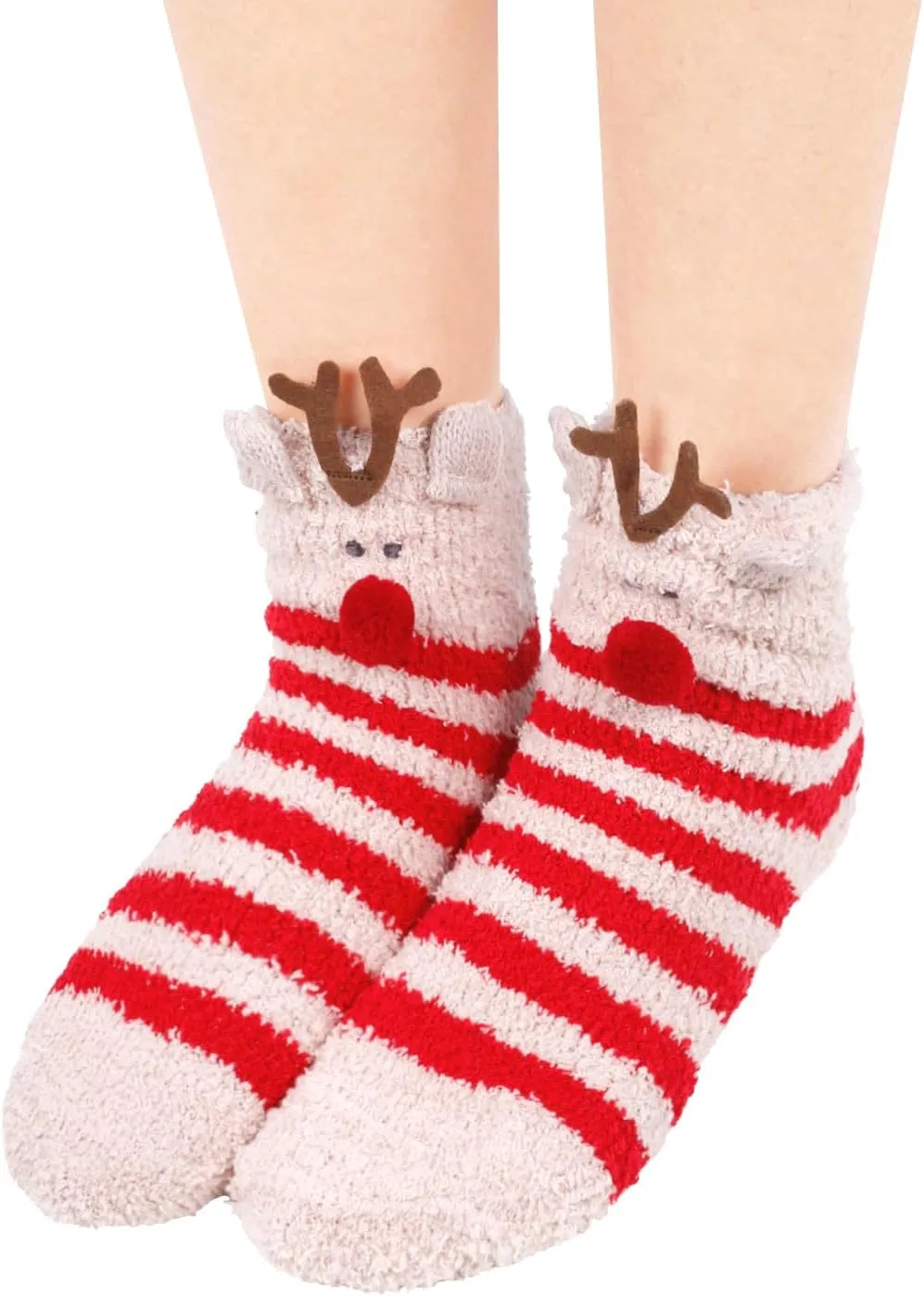 Animal Paws Socks for Women and Girls  Striped