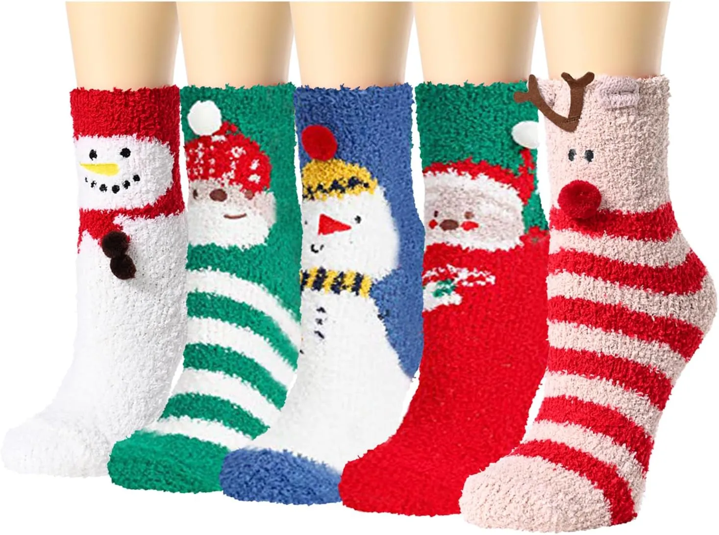 Animal Paws Socks for Women and Girls  Striped