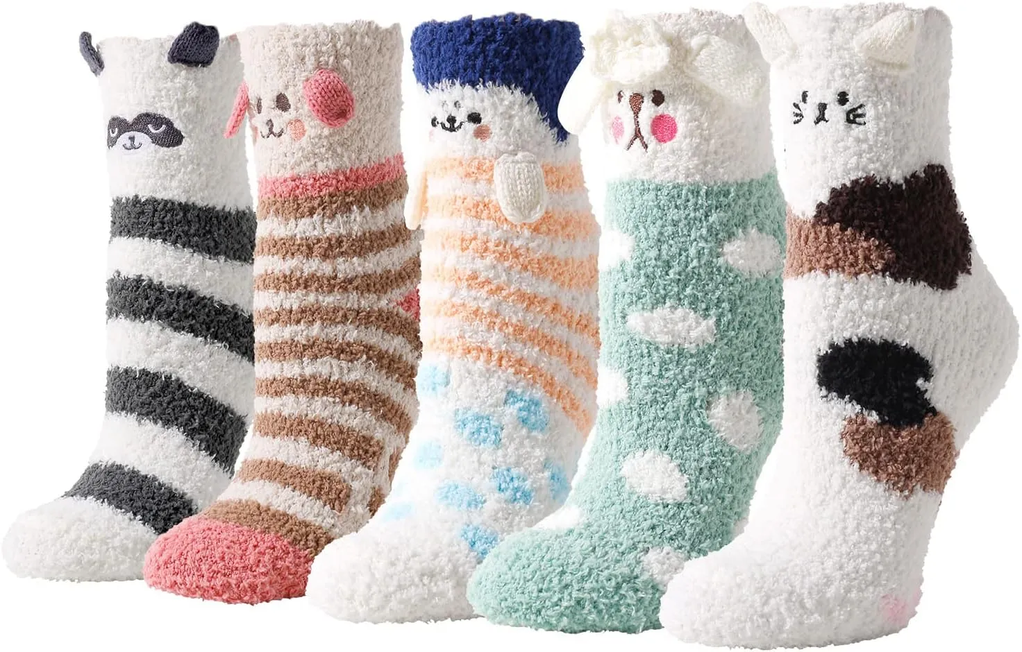 Animal Paws Socks for Women and Girls  Striped