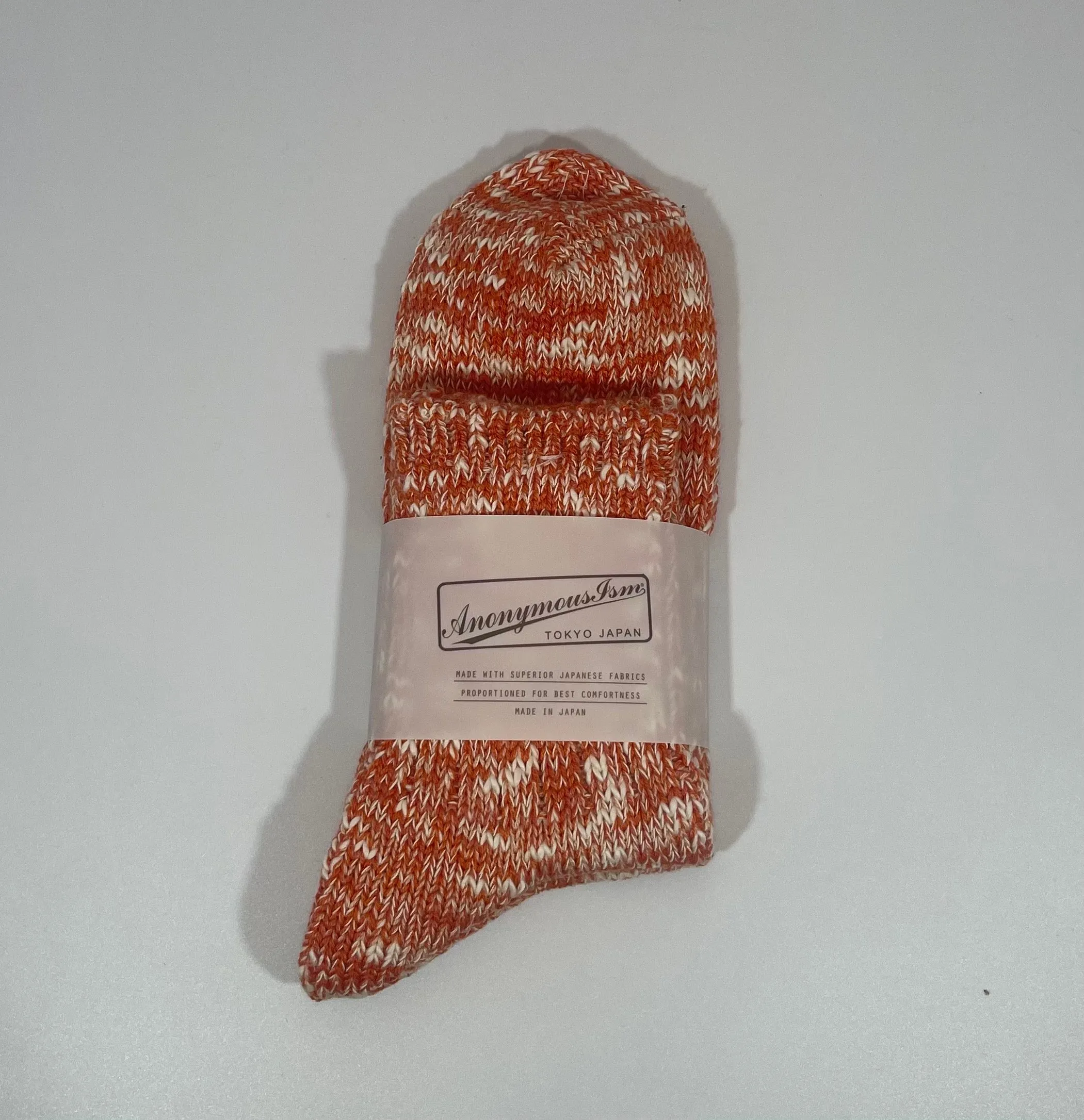 Anonymous Ism Slub Quarter Sock - Orange