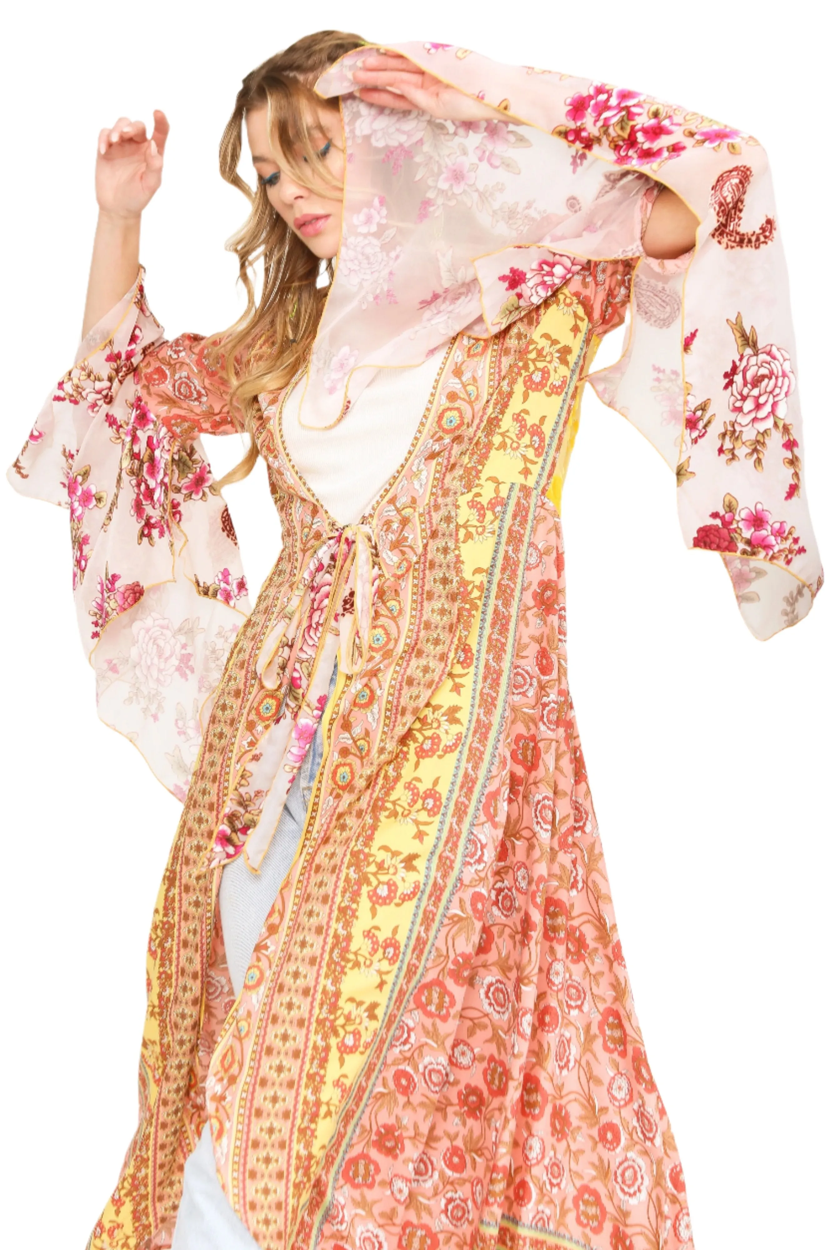 Aratta Silent Journey Roses Kimono