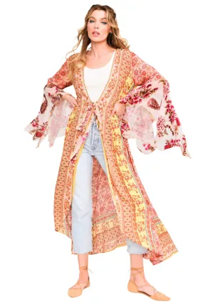 Aratta Silent Journey Roses Kimono