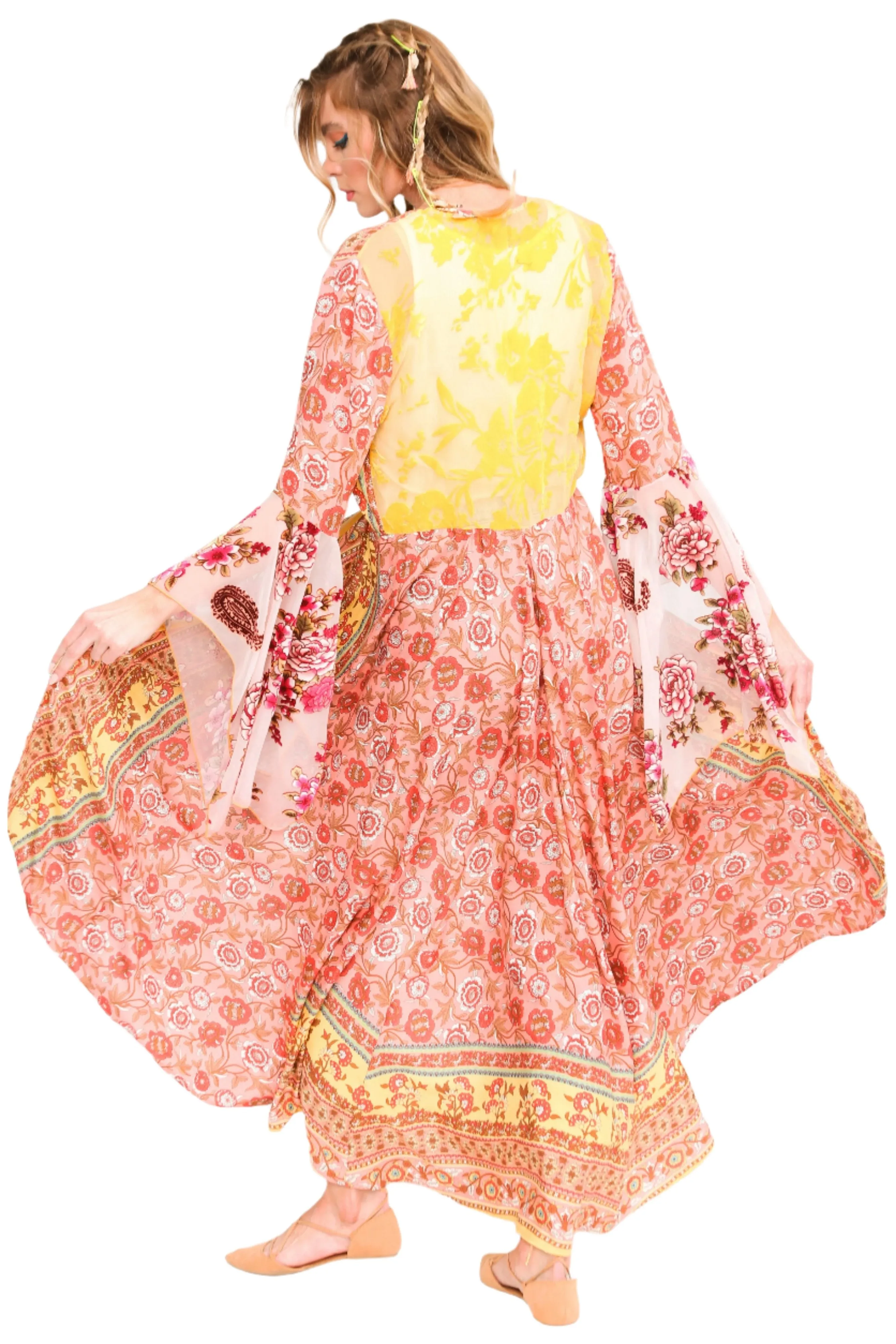 Aratta Silent Journey Roses Kimono