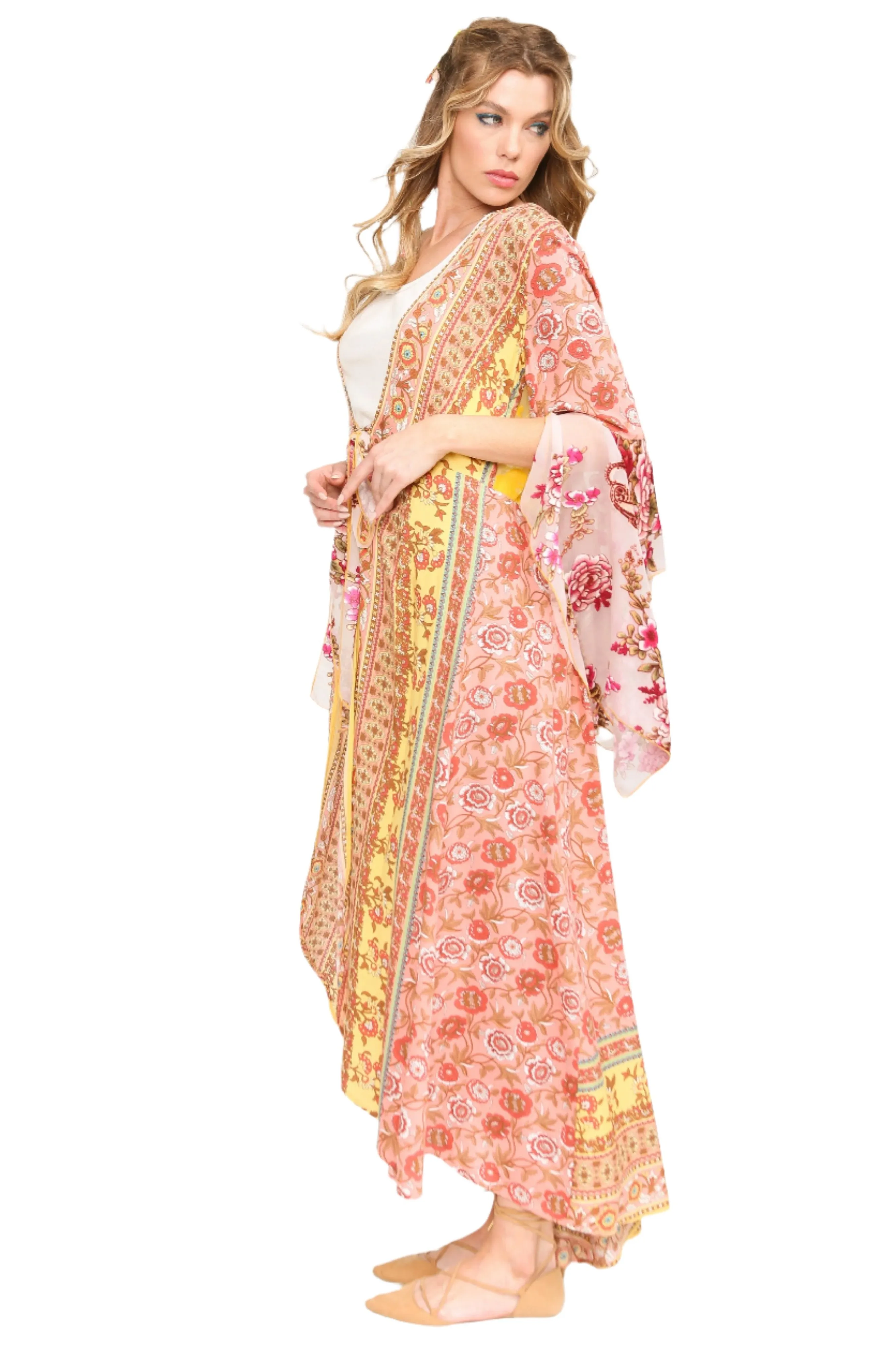 Aratta Silent Journey Roses Kimono