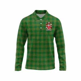 Archbold Irish Clan Tartan Long Sleeve Polo Shirt with Coat of Arms