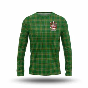 Armory Irish Clan Tartan Long Sleeve T-Shirt with Coat of Arms