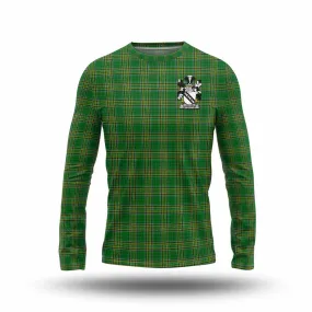 Ashborne Irish Clan Tartan Long Sleeve T-Shirt with Coat of Arms