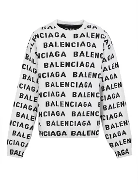 BALENCIAGA Men's 24SS White Sweater