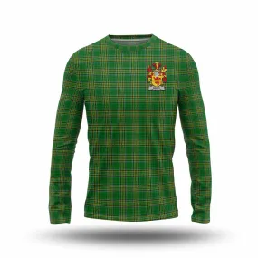 Barby Irish Clan Tartan Long Sleeve T-Shirt with Coat of Arms