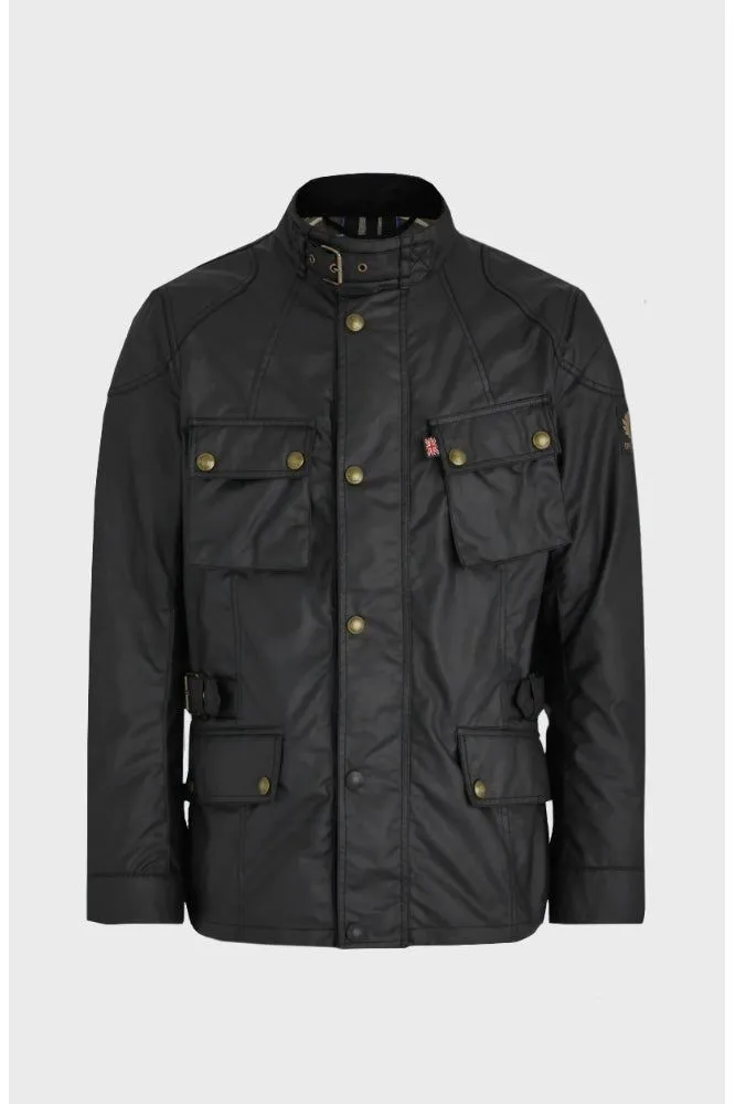 Belstaff - Crosby  Motorcycle Waxed Cotton Black - Jacket