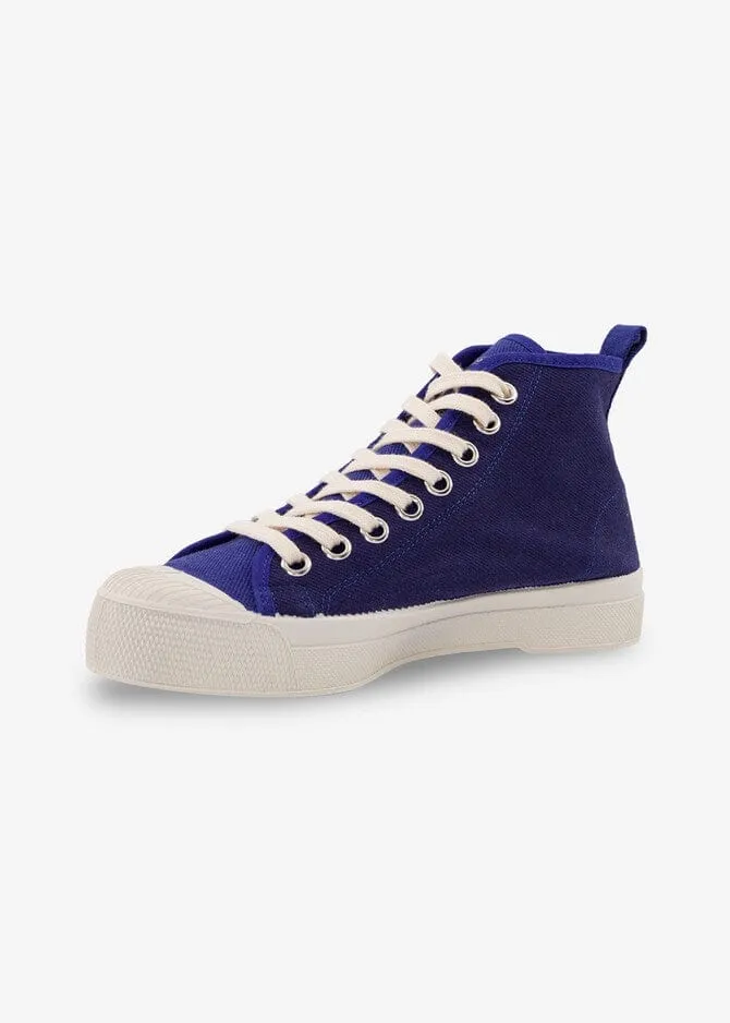 Bensimon Stella Bigout Hightop Two Tone Blue Trainer