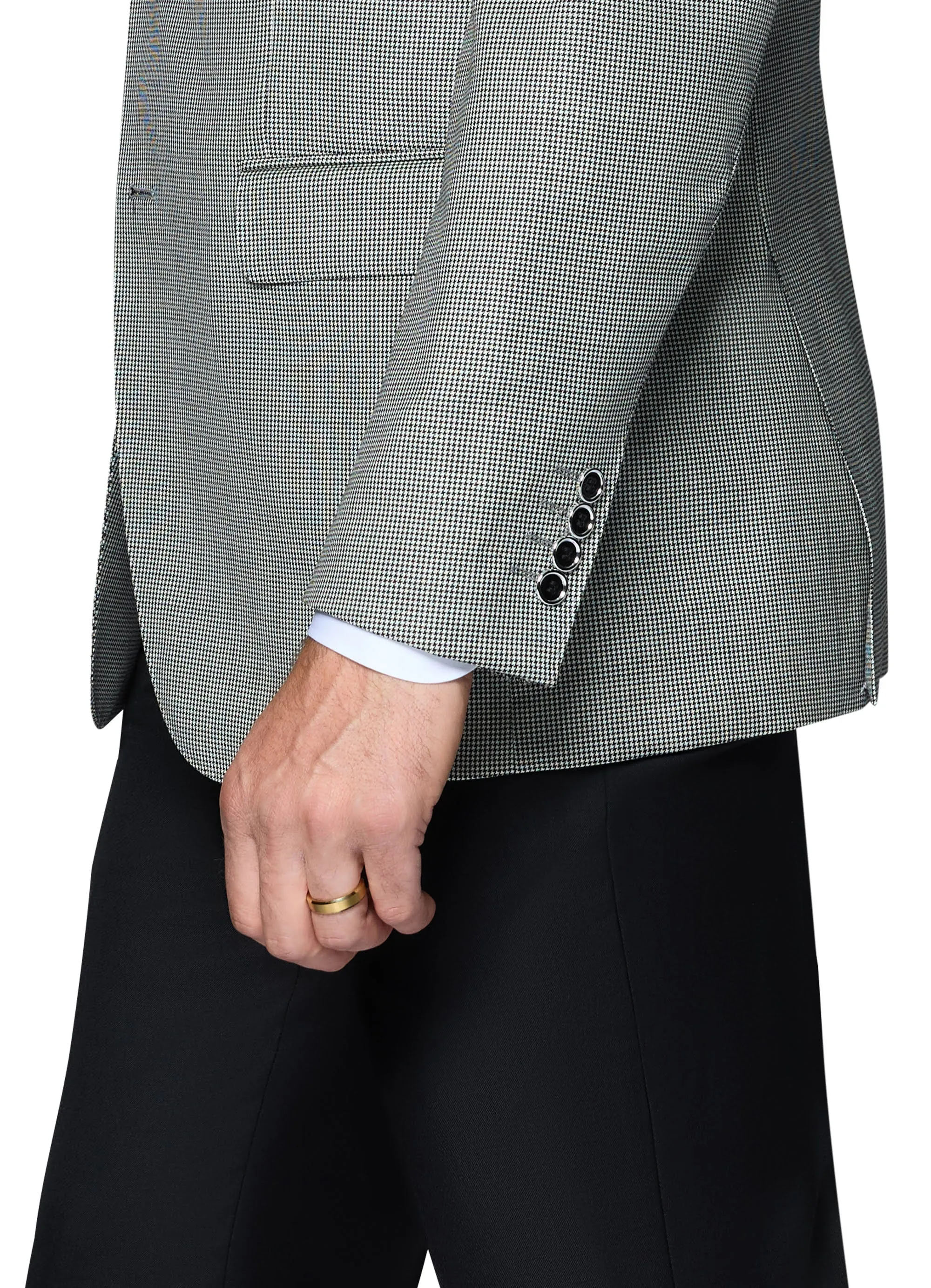 Berragamo Elegant Wool Blazer Modern Fit - Grey