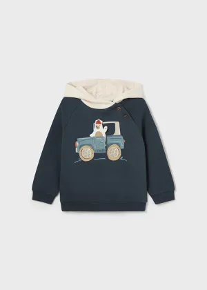 Blue Car Interactive Boy's Hoodie  - Select Size