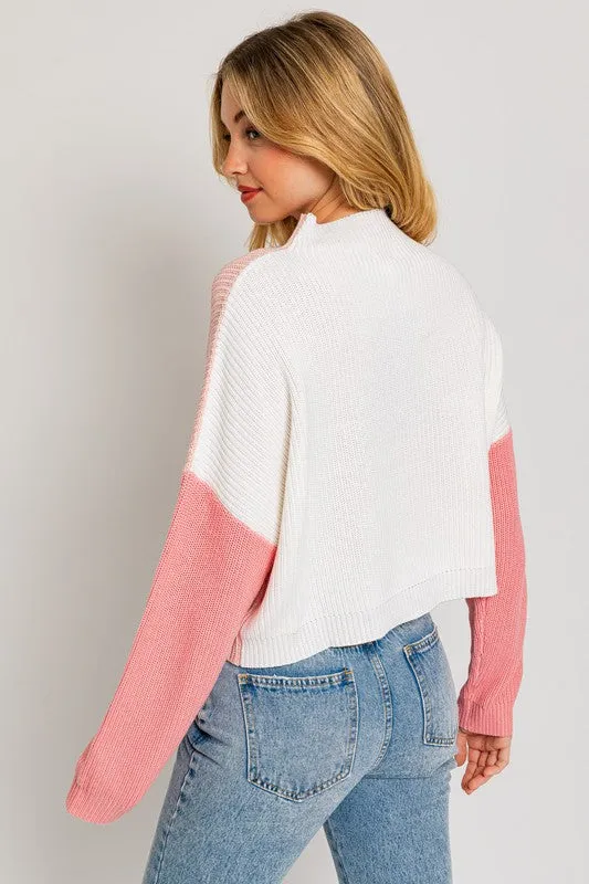 Bohemian Color Block Oversize Sweater