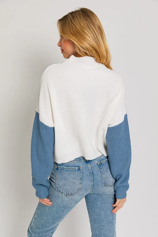 Bohemian Color Block Oversize Sweater