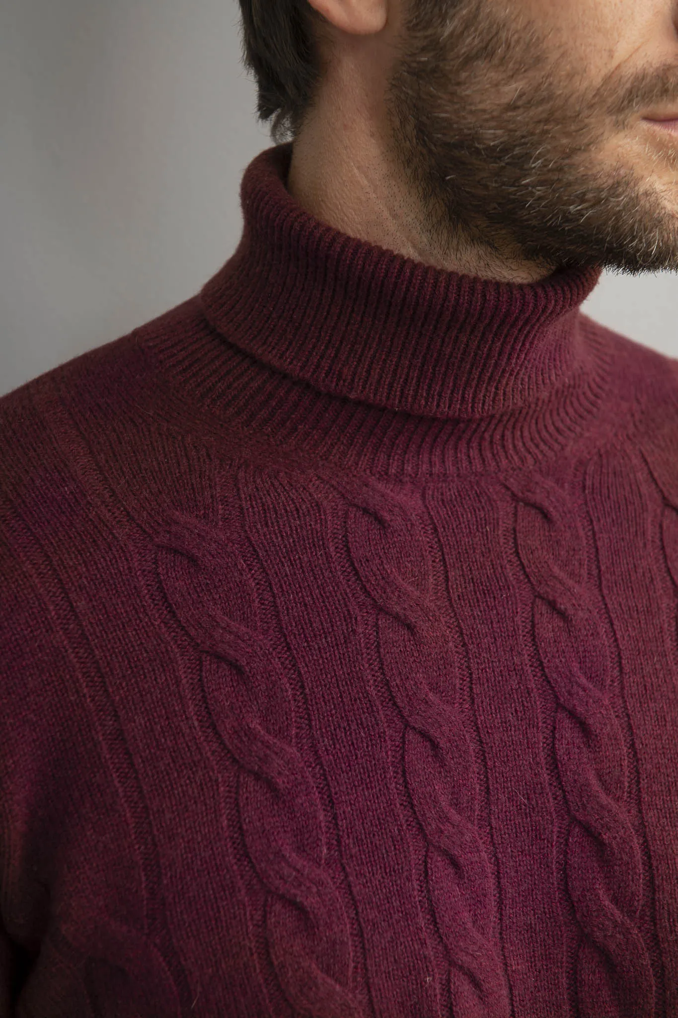 Bordeaux turtleneck – Made in italy