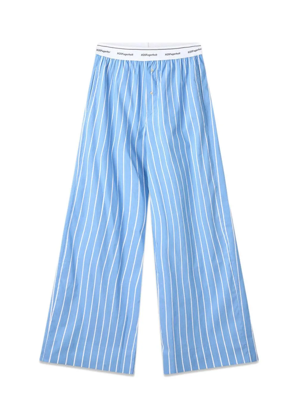 Box Pants - Blue Stripe