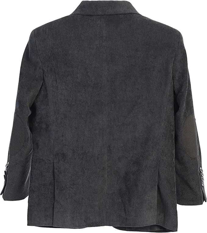 Boy's Kids Corduroy Blazer - Charcoal