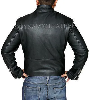 Bradley Cooper Stylish Fashionable Biker Real Leather Jacket- BNWT