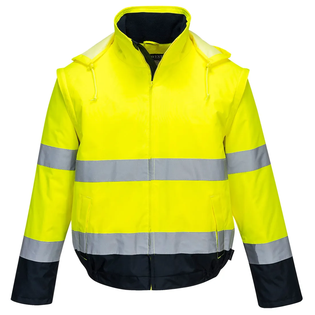 C464 - Portwest Hi-Vis 2-in-1 Contrast Essential Lite Bomber Jacket