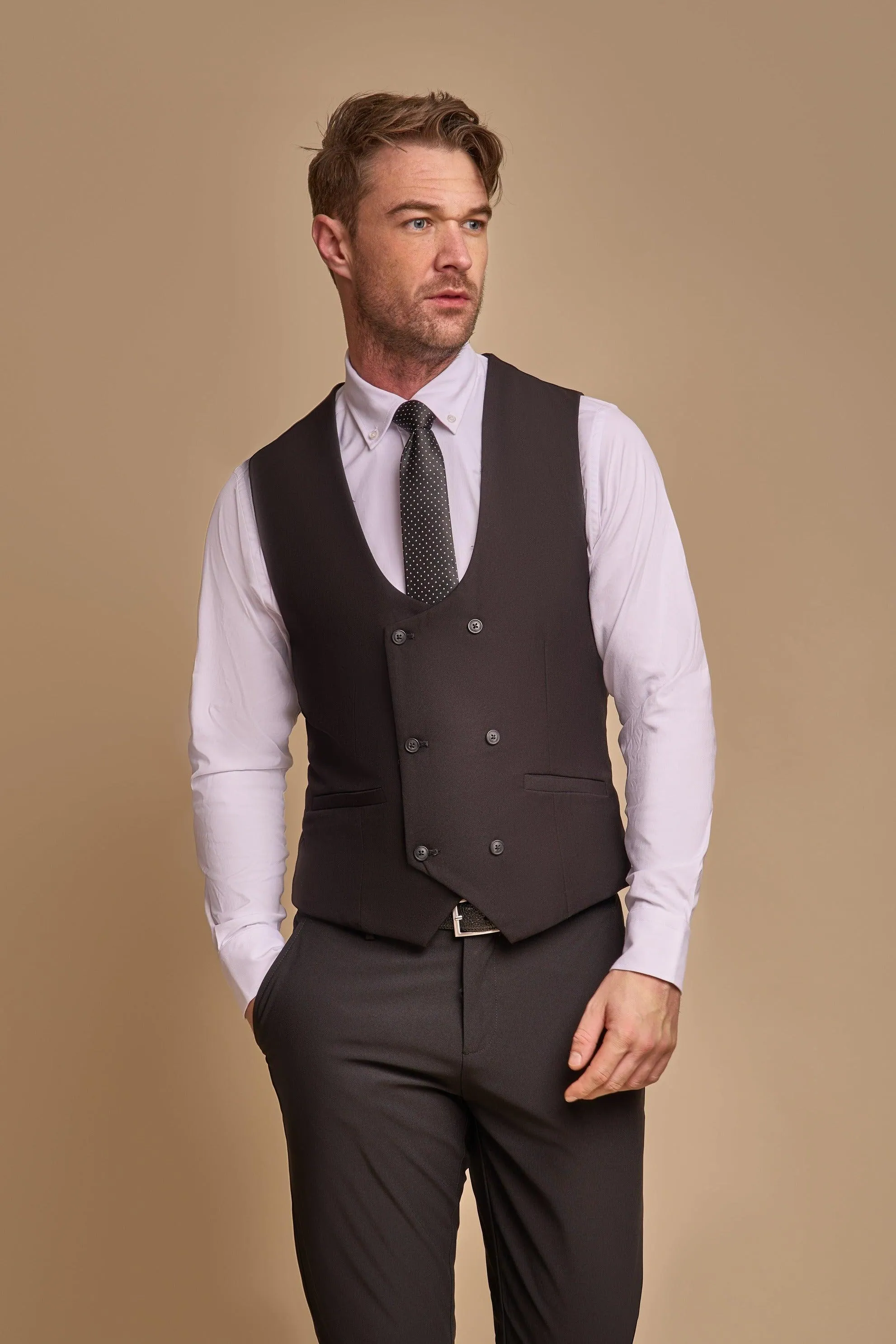 Caridi Olive with Marco Waistcoat & Reed Trousers