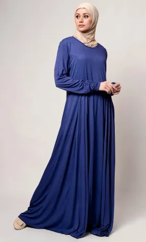 Casual Wear Fully Covered Muslimah Abaya Dress