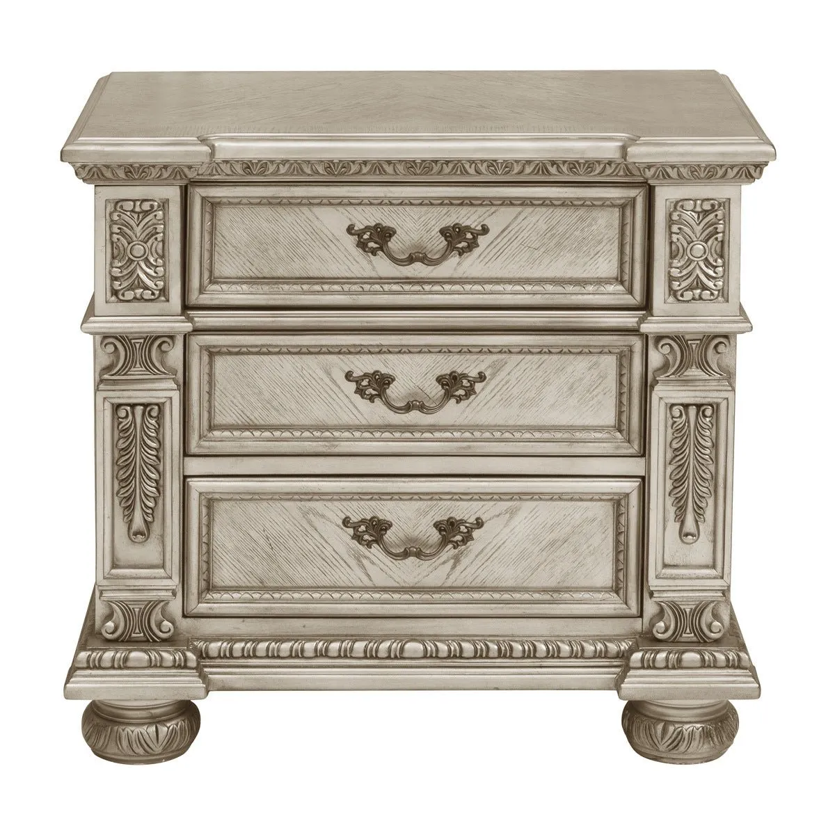 Catalonia Platinum Gold Night Stand