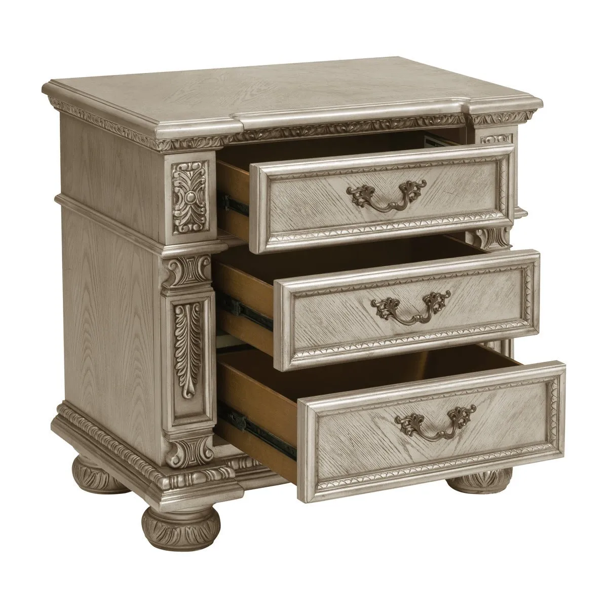 Catalonia Platinum Gold Night Stand