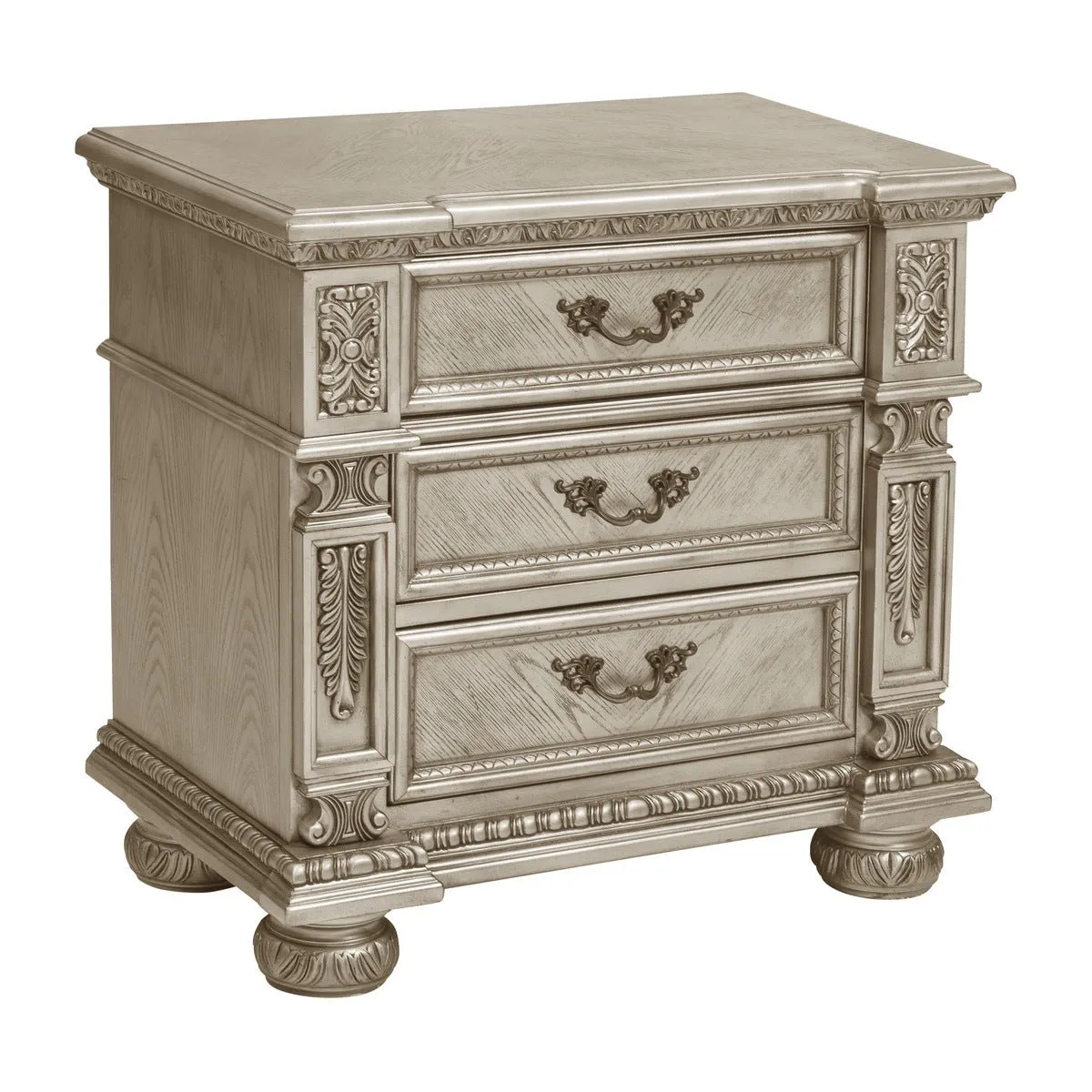 Catalonia Platinum Gold Night Stand