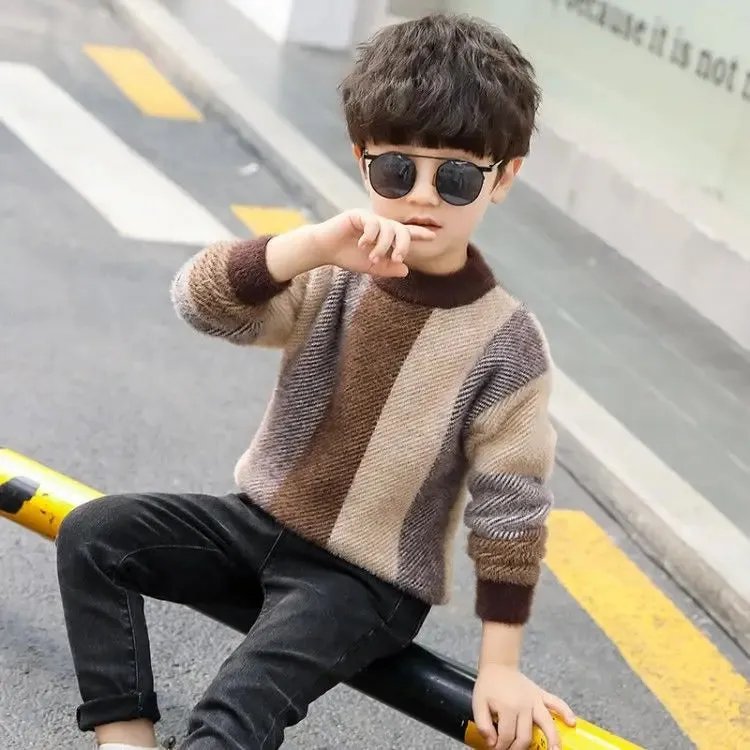 Children's sweater Winter New Cotton Clothing  Sweater teenage boys Sweater Children's clothing fall knit sweater 10 12 14 years