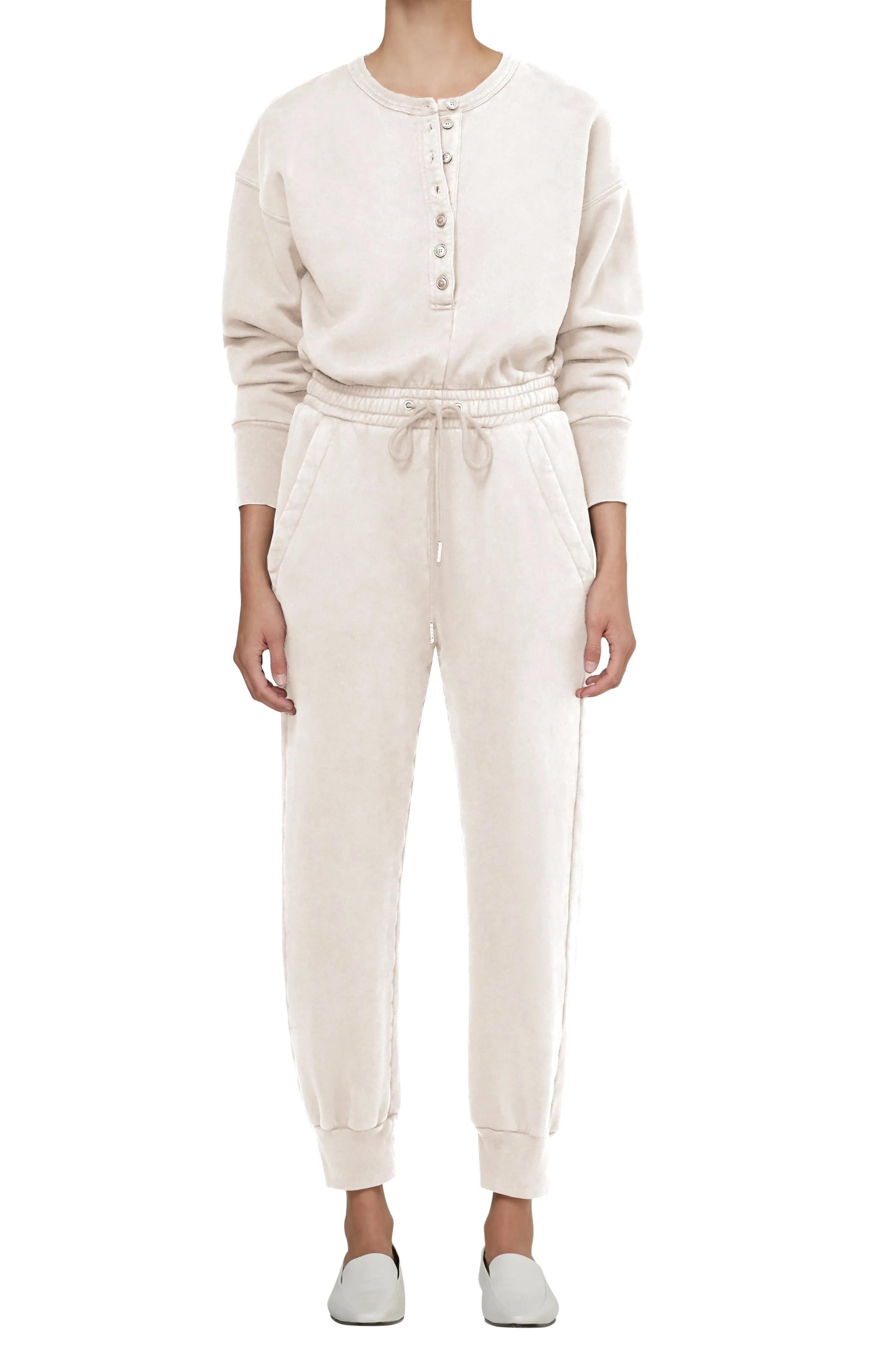 Citizens of Humanity - Loulou Fleece Jumpsuit in Travertine