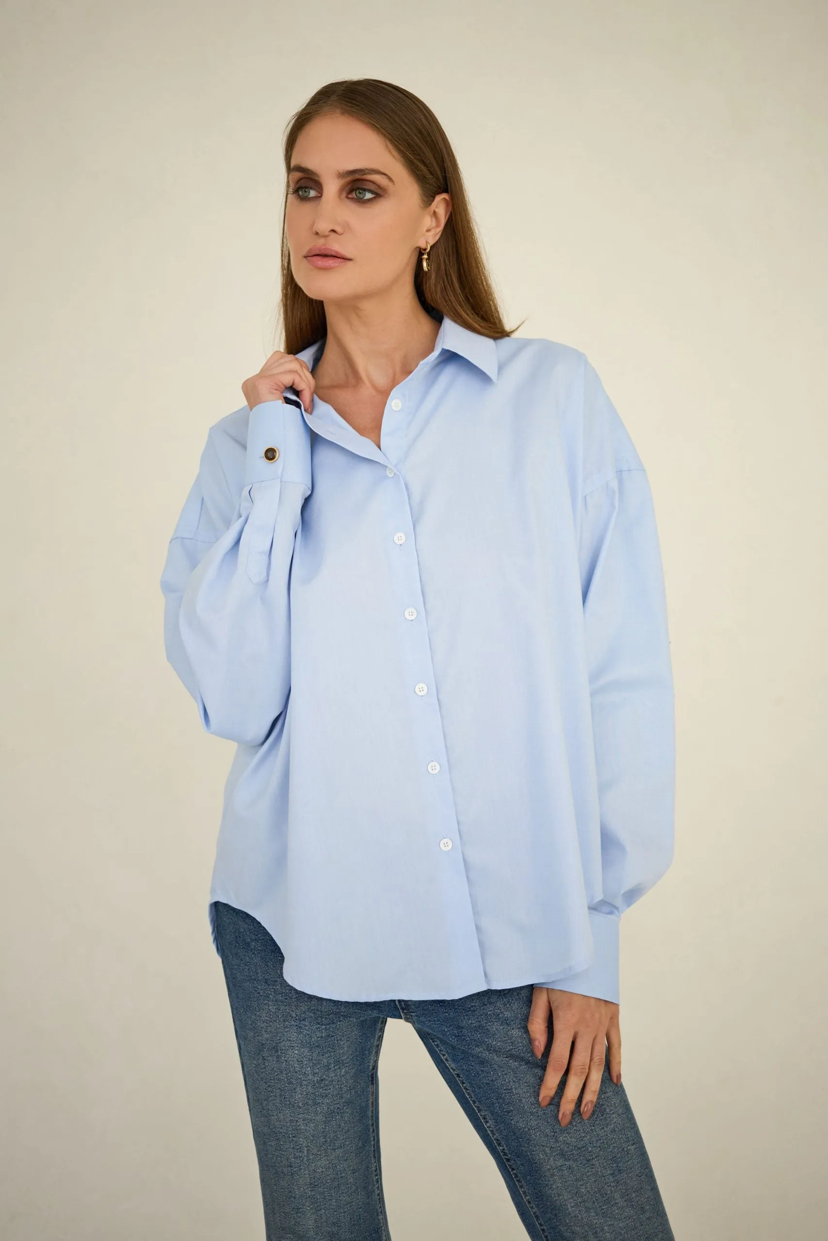 Classic Oversized Shirt Light Blue