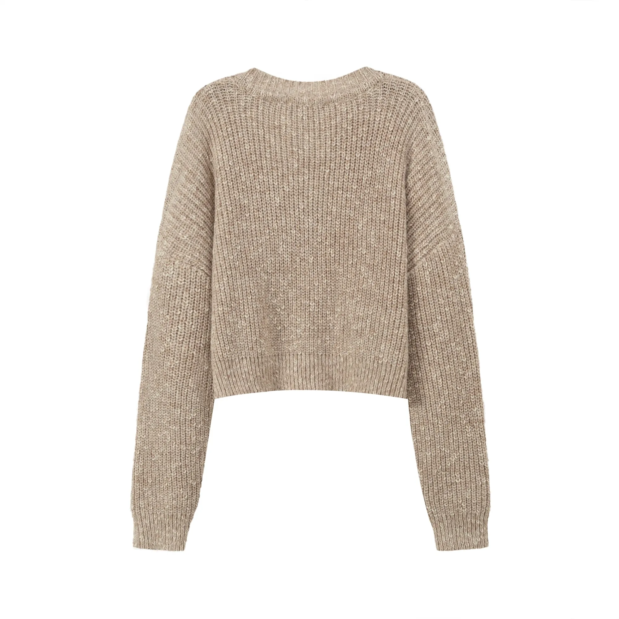 Crazy Chill Ribbed Loose Crop Knit Sweater