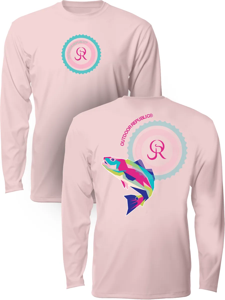 Cubed Redfish - Women's UPF Performance Shirt