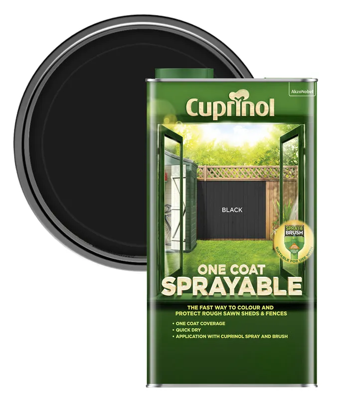 Cuprinol One Coat Sprayable Fence Treatment - 5 Litre