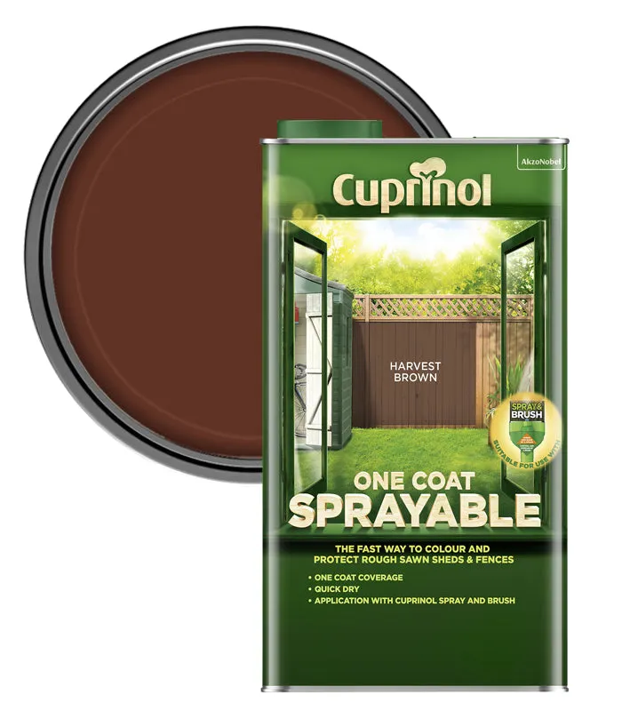 Cuprinol One Coat Sprayable Fence Treatment - 5 Litre