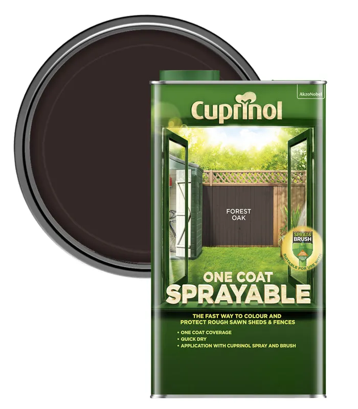 Cuprinol One Coat Sprayable Fence Treatment - 5 Litre