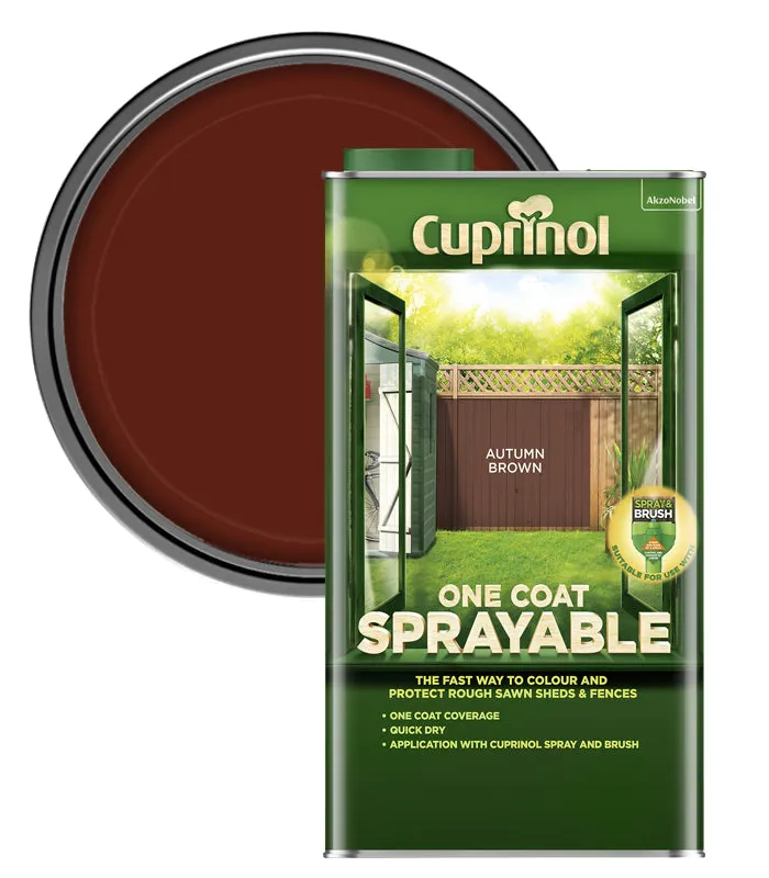 Cuprinol One Coat Sprayable Fence Treatment - 5 Litre