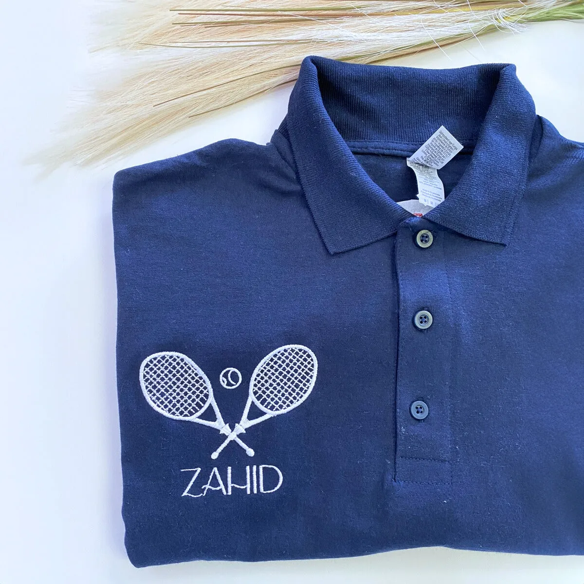 Custom Embroidered Polo Shirt with Your Logo, Text