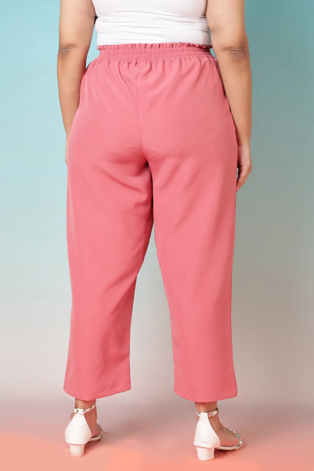 Dark Rose High Waist Pants