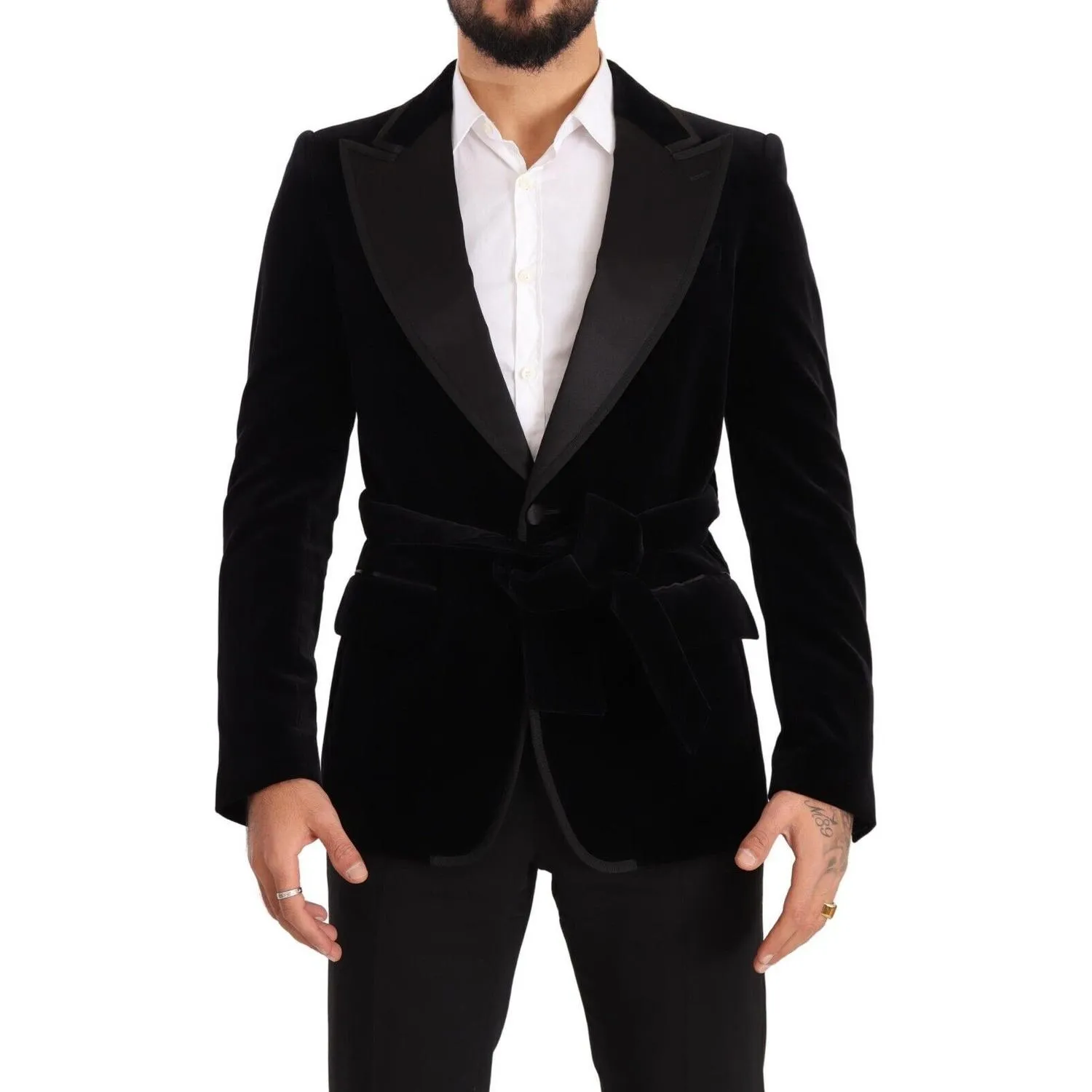 Dolce & Gabbana Elegant Single Breasted Velvet Blazer