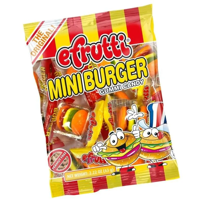 Efrutti Mini Burger Gummi Candy Bag