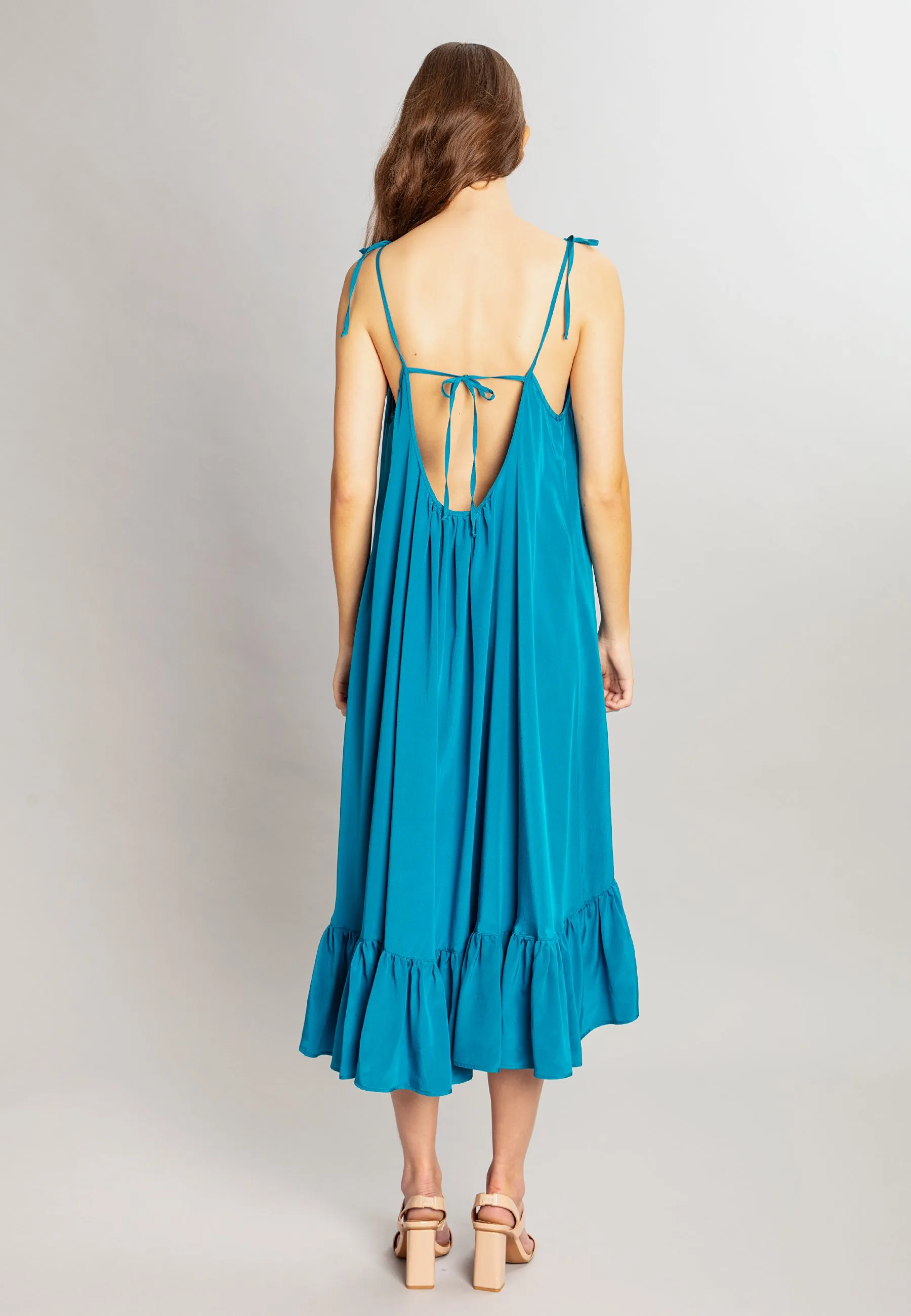 Ella Dress Teal Blue